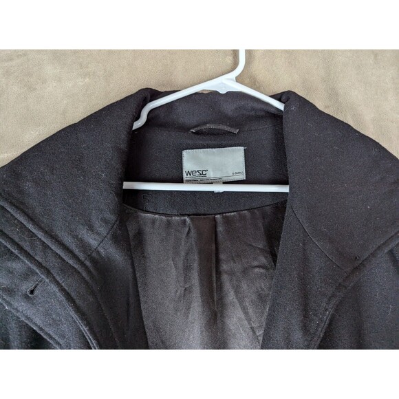 Wesc Black Wool Blend Jacket Size XS - Picture 3 of 13